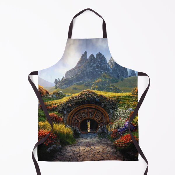 Item preview, Mythical beautiful town and mountain landscape designed and sold by TeeARTHY.