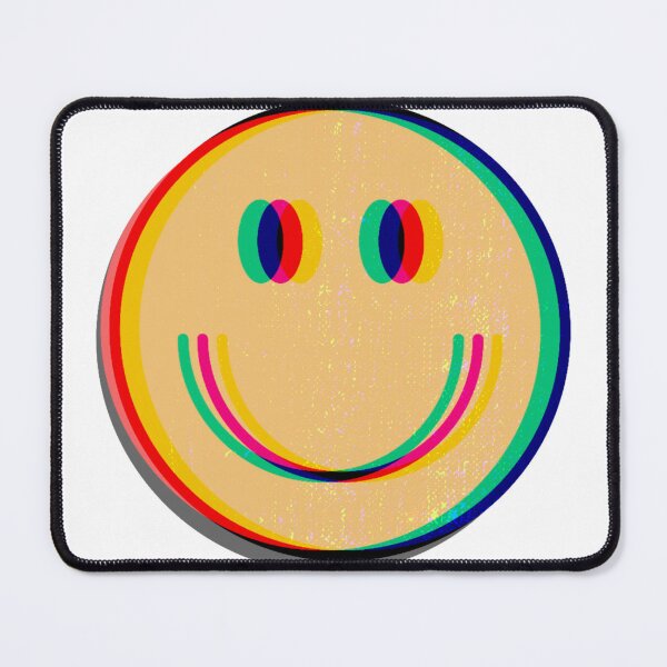 Item preview, 3D Glasses Trippy Classic Yellow Retro Smiley Happy Face designed and sold by SundaySoup.