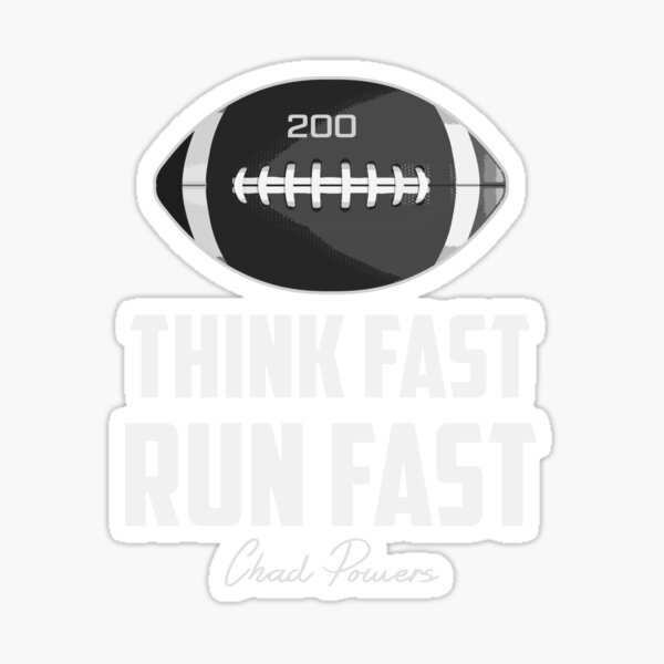 chad powers - think fast Sticker