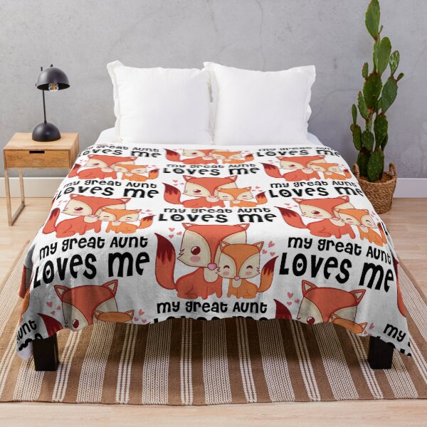 Item preview, My Great Aunt Loves Me Orange Fox designed and sold by CuteTrendyFinds.