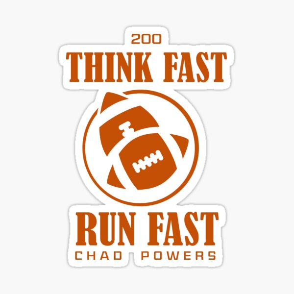 chad powers - think fast Sticker