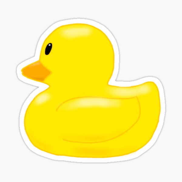 "Cute Yellow Duck" Sticker for Sale by Fireflies2344 Redbubble