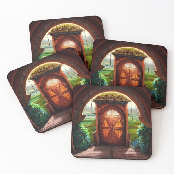 Item preview, Mythical Doorway - wood door flower designed and sold by TeeARTHY.