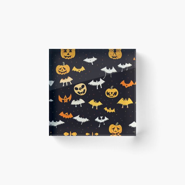 Item preview, Cute Bats and Pumpkins Pattern designed and sold by BrainFood Designs.