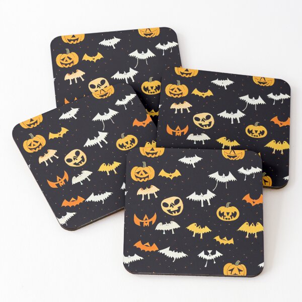 Item preview, Cute Bats and Pumpkins Pattern designed and sold by BrainFood Designs.