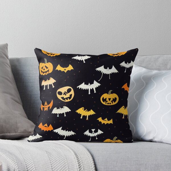 Item preview, Cute Bats and Pumpkins Pattern designed and sold by BrainFood Designs.