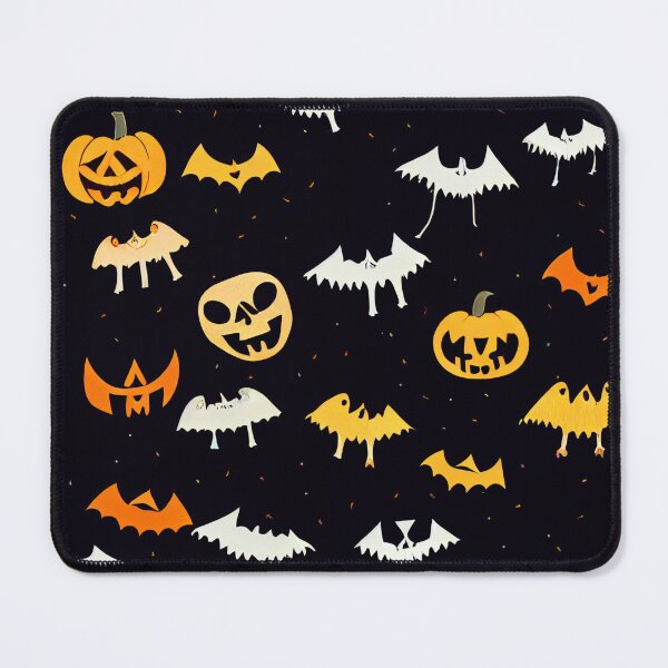 Item preview, Cute Bats and Pumpkins Pattern designed and sold by BrainFood Designs.