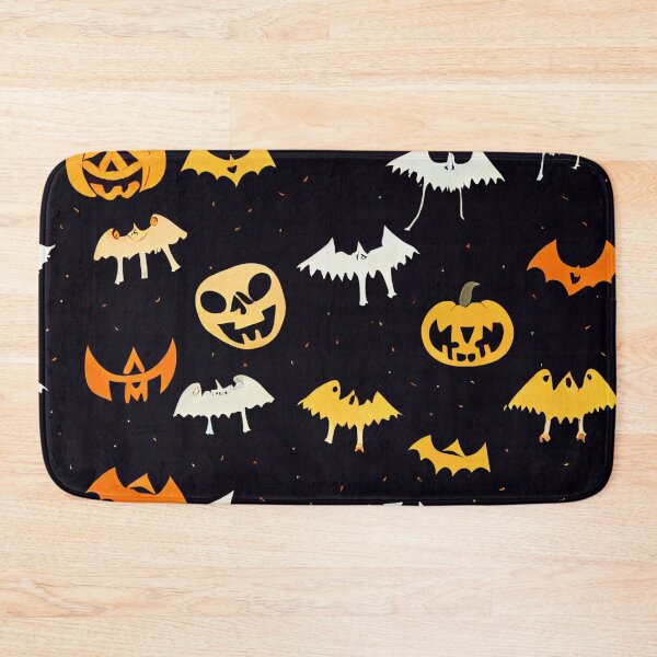 Item preview, Cute Bats and Pumpkins Pattern designed and sold by BrainFood Designs.