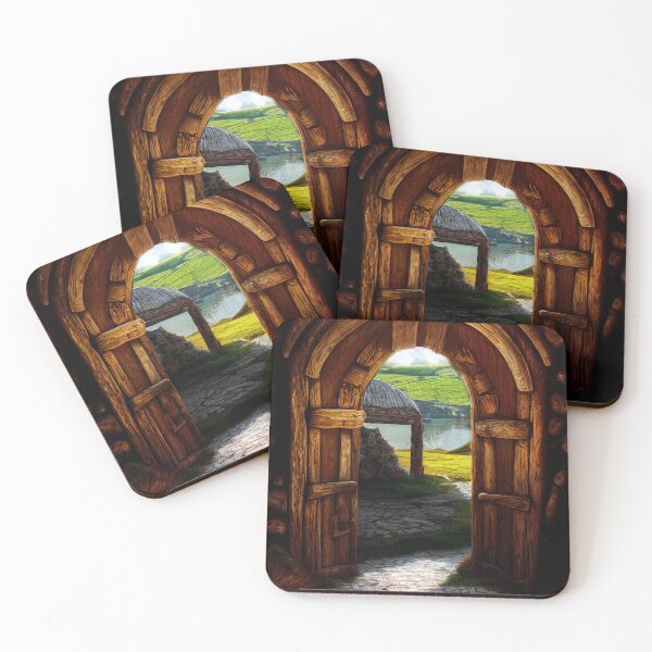 Item preview, Mythical Wooden  Doorway  with lake view designed and sold by TeeARTHY.