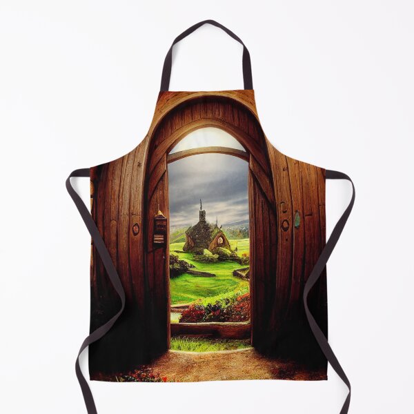 Item preview, Mythical Wooden Doorway with town view designed and sold by TeeARTHY.