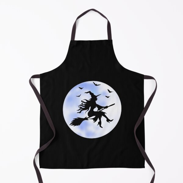 Item preview, Zombie In Graveyard - Full Moon With Witch Flying Broom designed and sold by ImagesDesigns.