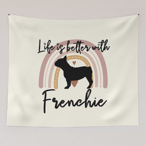 Item preview, Frenchie French Bulldog Rainbow Aesthetic Boho designed and sold by rafaeltto.
