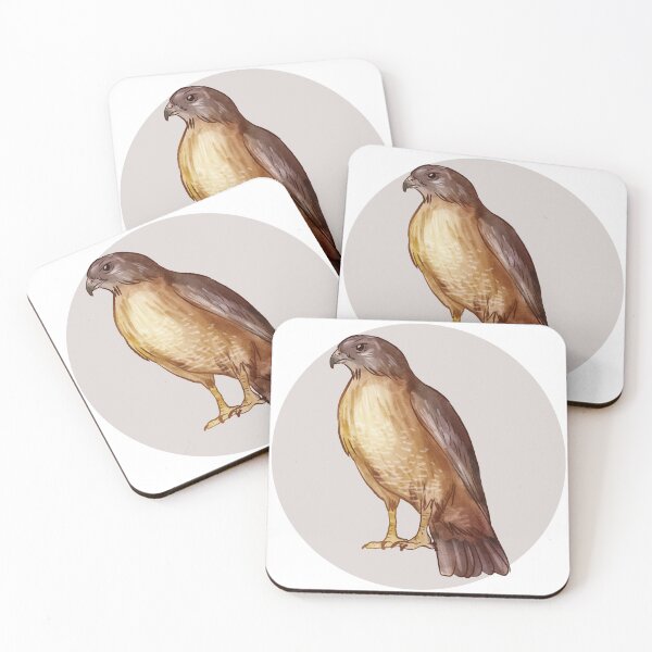 Item preview, Watercolor hawk with round color background designed and sold by Lomas Sublimado.