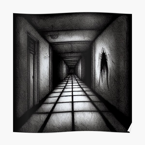 "Liminal Space optical illusion horror" Poster for Sale by