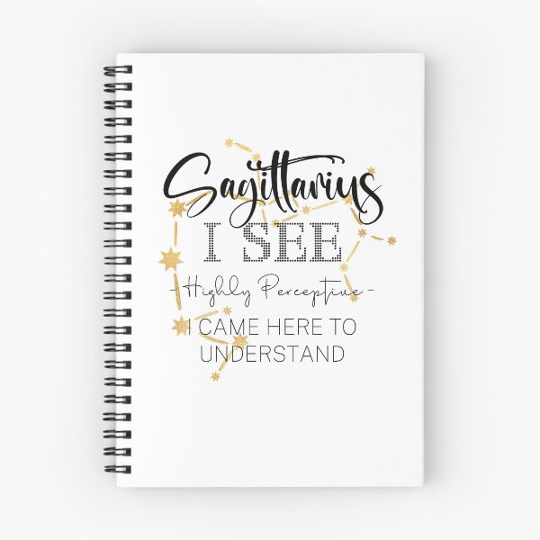 Item preview, Sagittarius - Highly Perceptive - Black and Gold Zodiac Aesthetic designed and sold by GWTF-Designs.