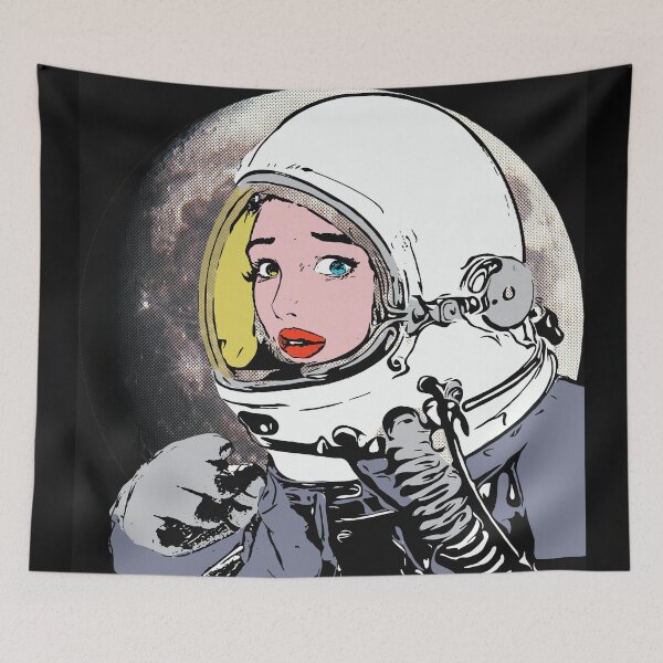 Item preview, Astro girl moon old comics aesthetics  designed and sold by spinolator.