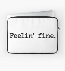 Feelin' fine - Simpsons Laptop Sleeve