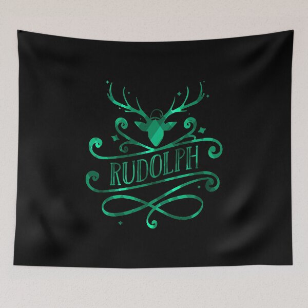 Item preview, Rudolph Christmas Green Tartan Pattern Reindeer Head designed and sold by Trinket-Trickster.
