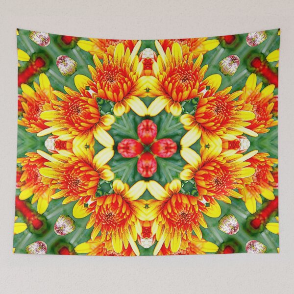 Item preview, Mums Flower Pattern designed and sold by Patternflower.