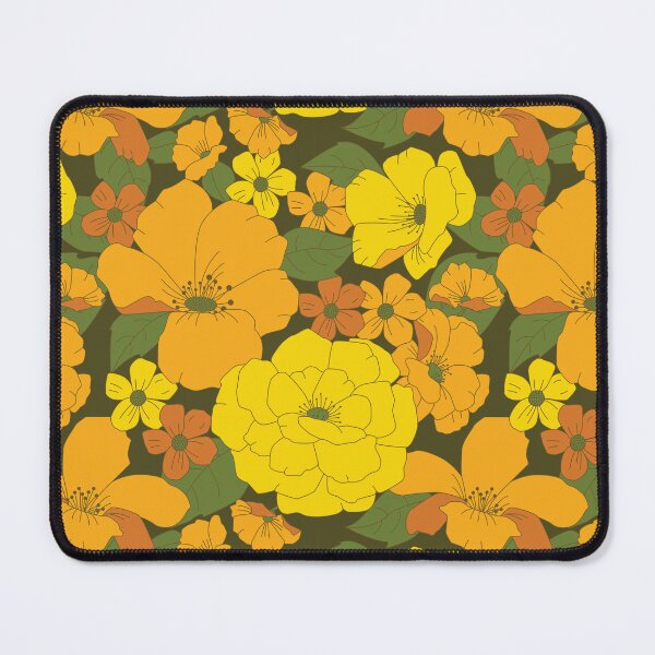 Item preview, Orange & Yellow Lilies Retro Floral Pattern designed and sold by Eyestigmatic.