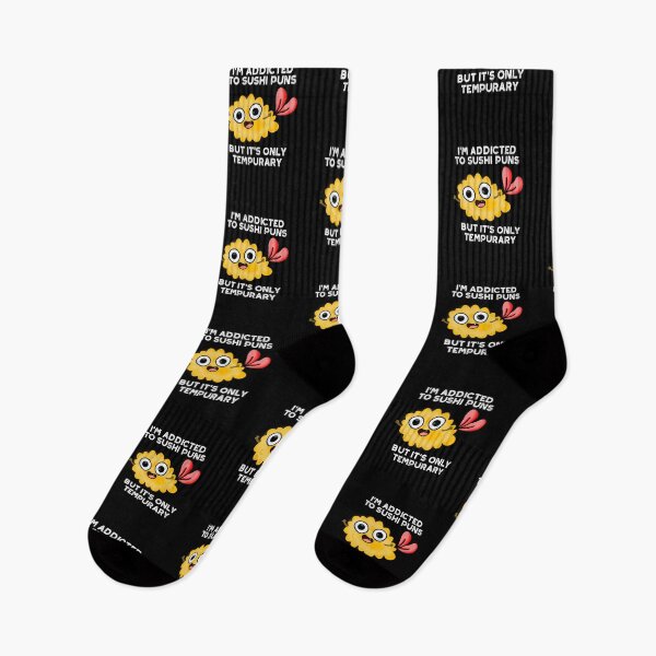 Item preview, I'm Addicted To Sushi Puns But It's Only Tempurary Puns (Dark BG) designed and sold by punnybone.