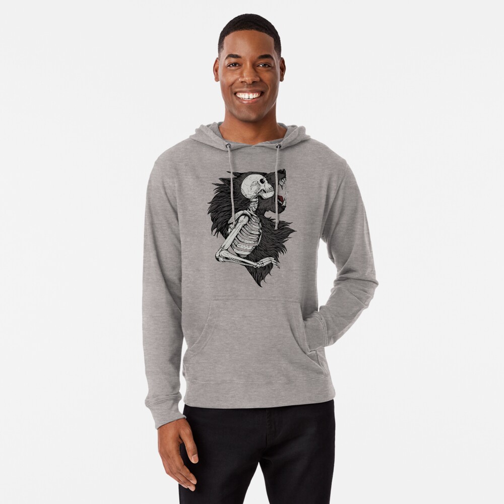 Item preview, Lightweight Hoodie designed and sold by WOLFSKULLJACK.