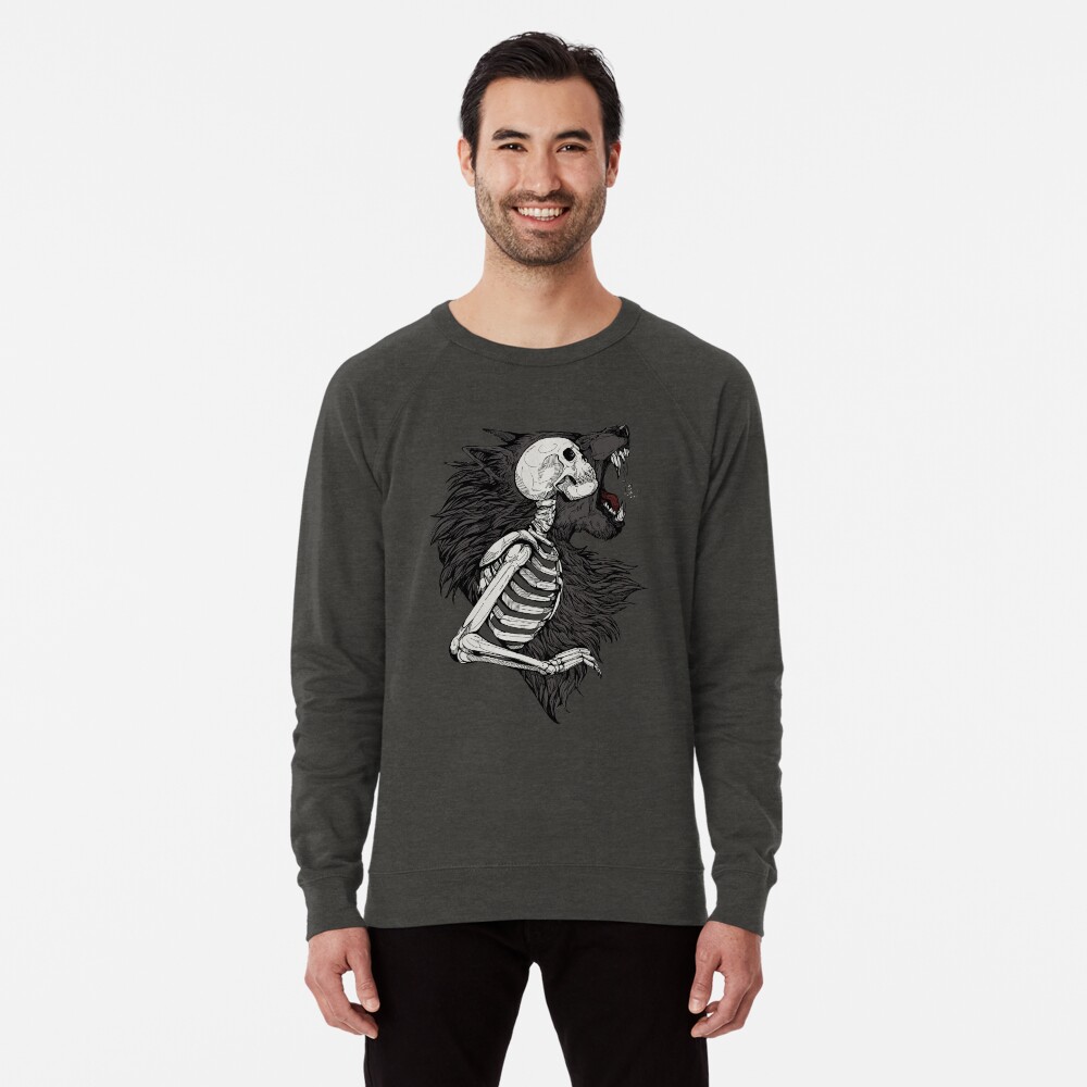 Item preview, Lightweight Sweatshirt designed and sold by WOLFSKULLJACK.