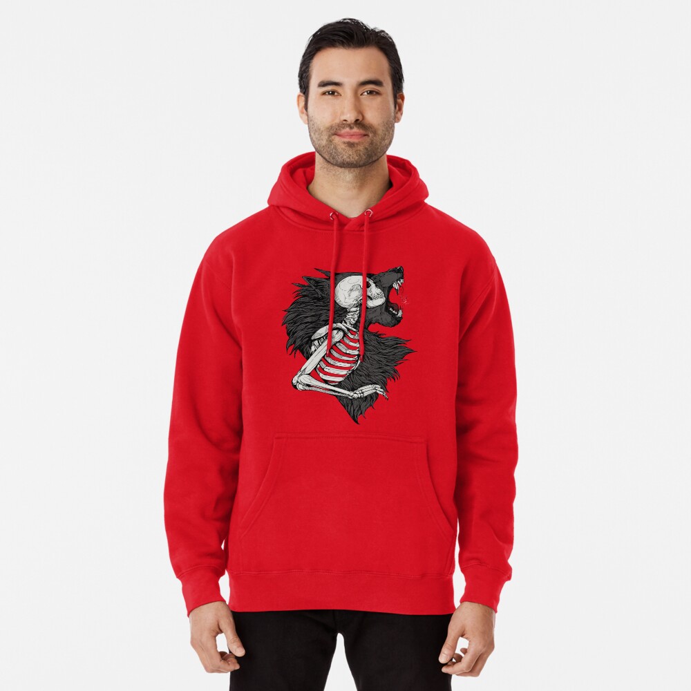 Item preview, Pullover Hoodie designed and sold by WOLFSKULLJACK.