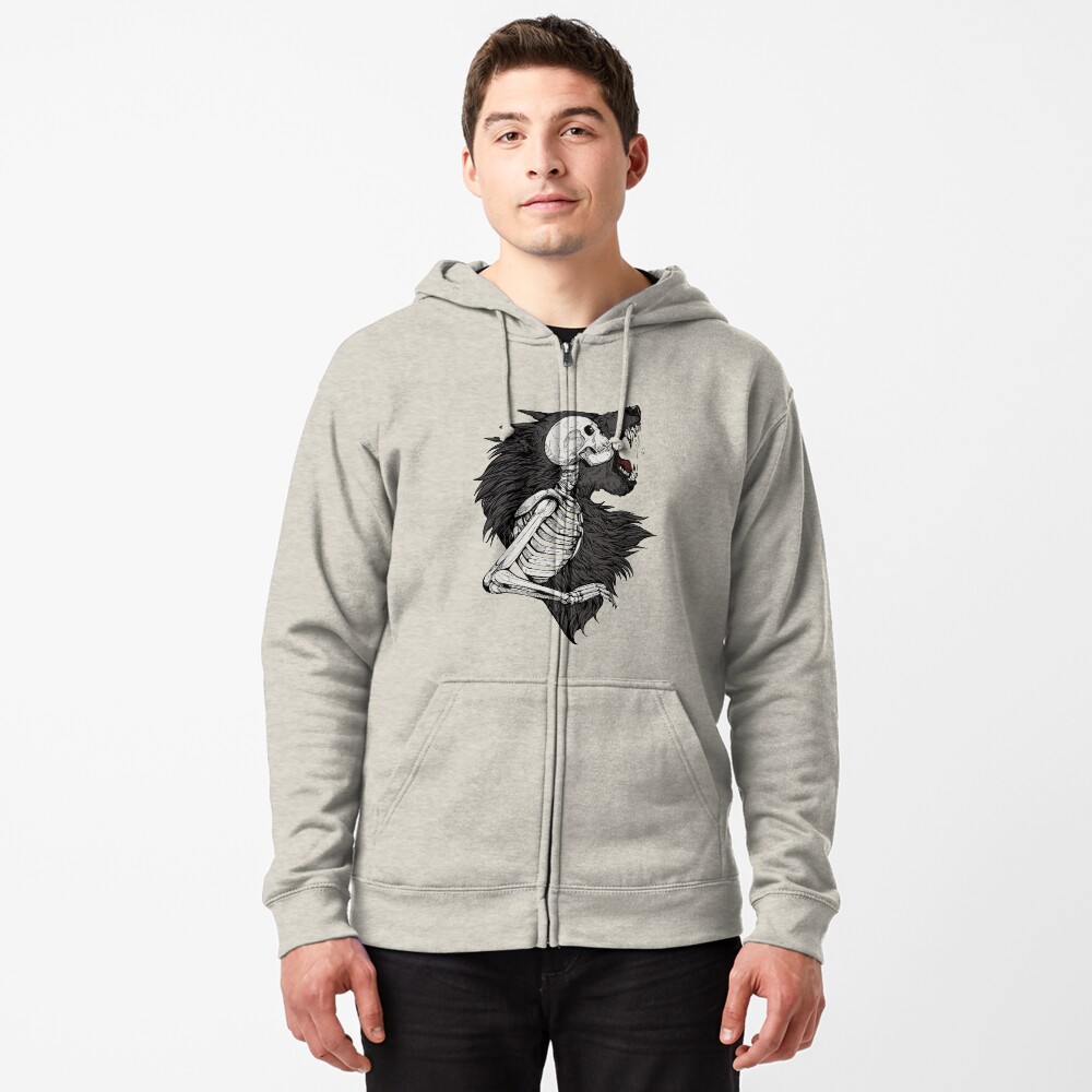 Item preview, Zipped Hoodie designed and sold by WOLFSKULLJACK.