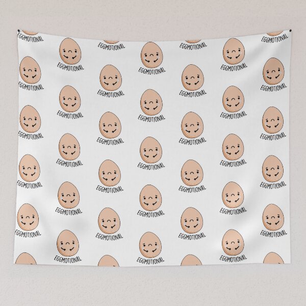 Item preview, Eggmotional Emotional Funny Egg Puns  designed and sold by punnybone.