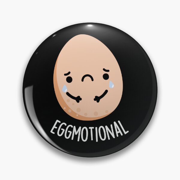 Item preview, Eggmotional Emotional Funny Egg Puns (Dark BG) designed and sold by punnybone.