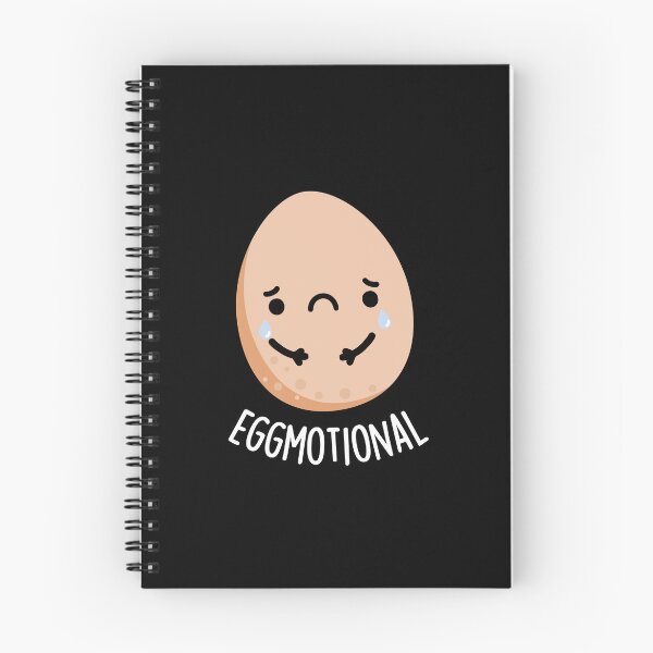 Item preview, Eggmotional Emotional Funny Egg Puns (Dark BG) designed and sold by punnybone.