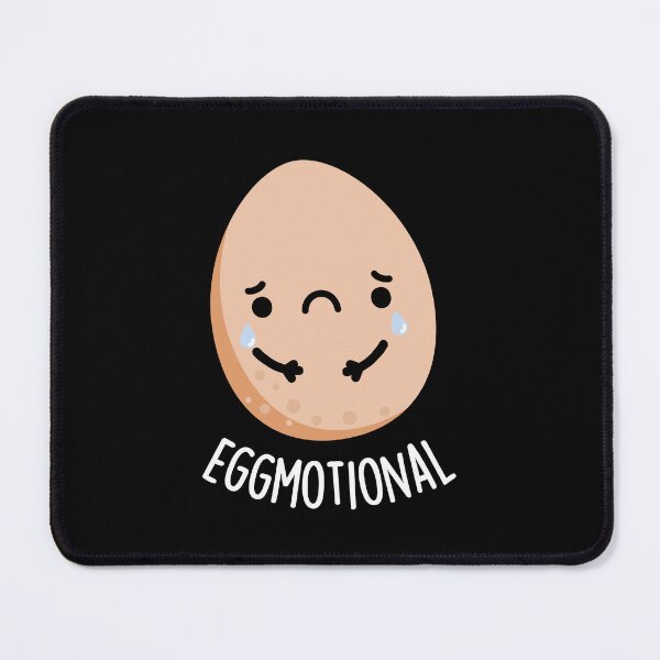 Item preview, Eggmotional Emotional Funny Egg Puns (Dark BG) designed and sold by punnybone.