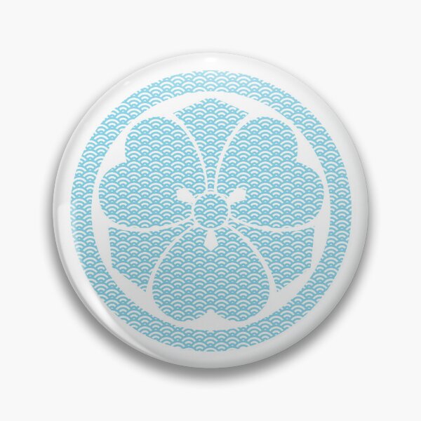Item preview, Dot Maru ni Ken Katabami with Japanese Seigaiha Wave Pattern designed and sold by DroppedTales.