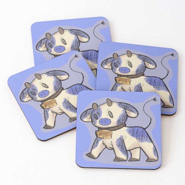 Aperçu de l'œuvre Vache aux bleuets créée et vendue par Chaosauce.