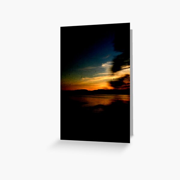 TRAIN WINDOW -001 Greeting Card