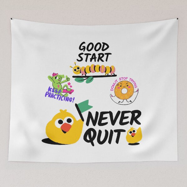 Item preview, Good Start Never Quit designed and sold by Quirky Dez.