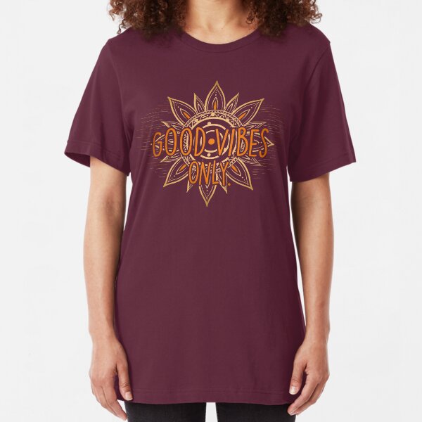 Good Vibes Only - Sun Slim Fit T-Shirt