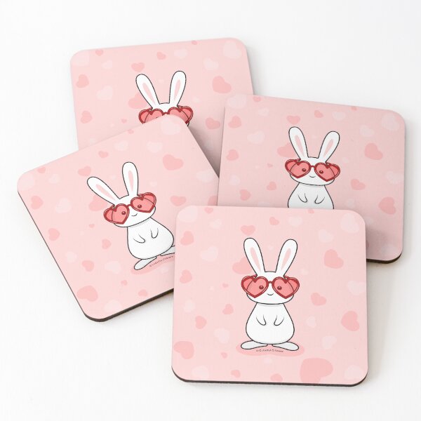 Item preview, Bunny with Love Glasses designed and sold by Cutieful Critters.