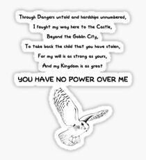 The Labyrinth - Poem Sticker