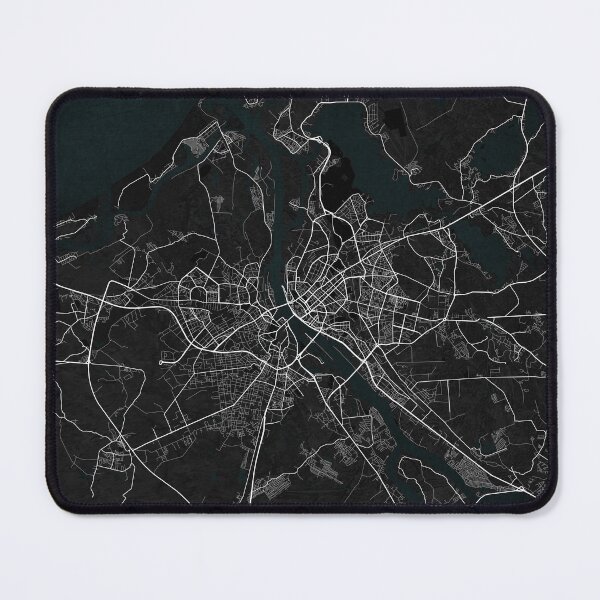 Item preview, Mapa de la ciudad de Riga de Letonia - Oscuro designed and sold by deMAP.