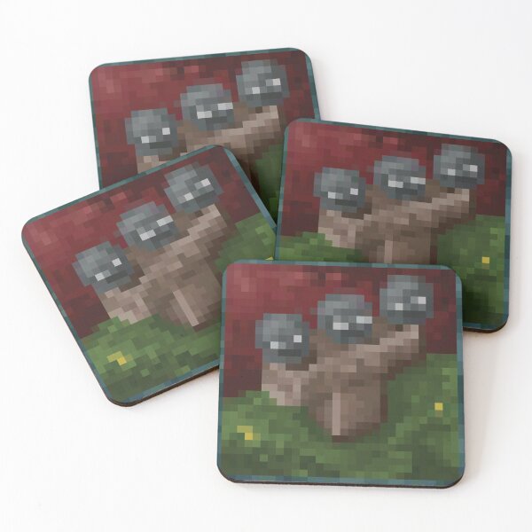 Item preview, Minecraft Painting Wither Art Board Print designed and sold by BridieRitchi.