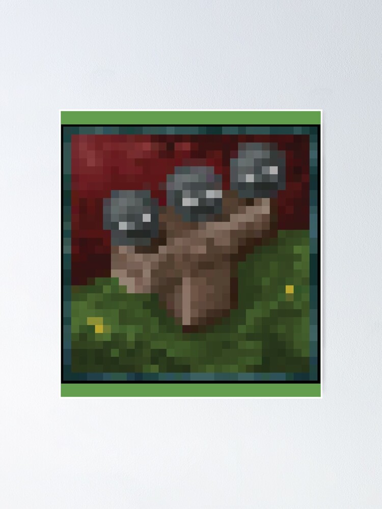 "Minecraft Painting Wither Art Board Print" Poster for Sale by