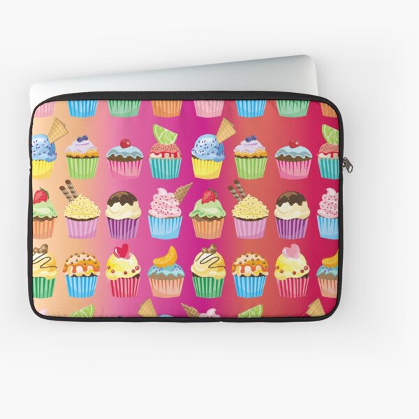 Cupcakes Galore Delicious Yummy Sugary Sweet Baked Treats Laptop Sleeve