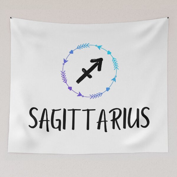 Item preview, Sagittarius Zodiac Sign Arrow Border designed and sold by Hellofriendco.