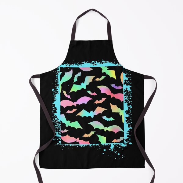Item preview, Rainbow and Black Pattern with Bats and Grunge Frame designed and sold by LDTreasures.