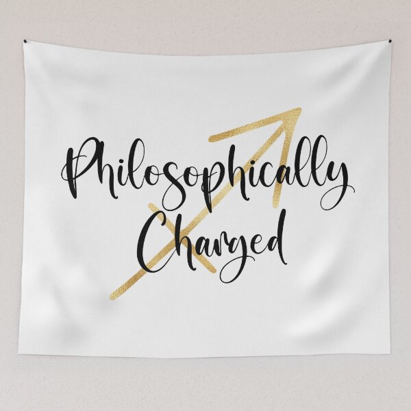 Item preview, For the Philosophically Charged Sagittarius - Black and Gold Zodiac Aesthetic designed and sold by GWTF-Designs.