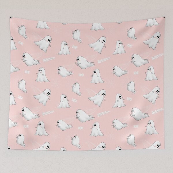 Item preview, 'lil Ghosts in Blush Pink designed and sold by Lisa Barry.