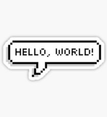 Hello, world! Sticker
