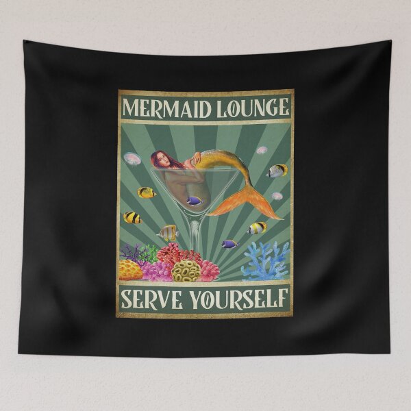 Item preview, Vintage Mermaid Lounge Serve Yourself designed and sold by battkozeller2.